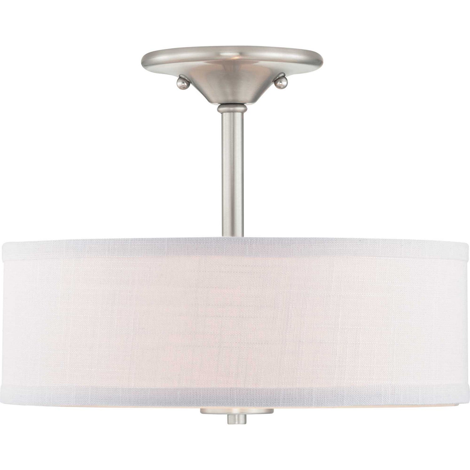 Progress Lighting - P350129-009 - Two Light Semi-Flush Mount - Inspire - Brushed Nickel