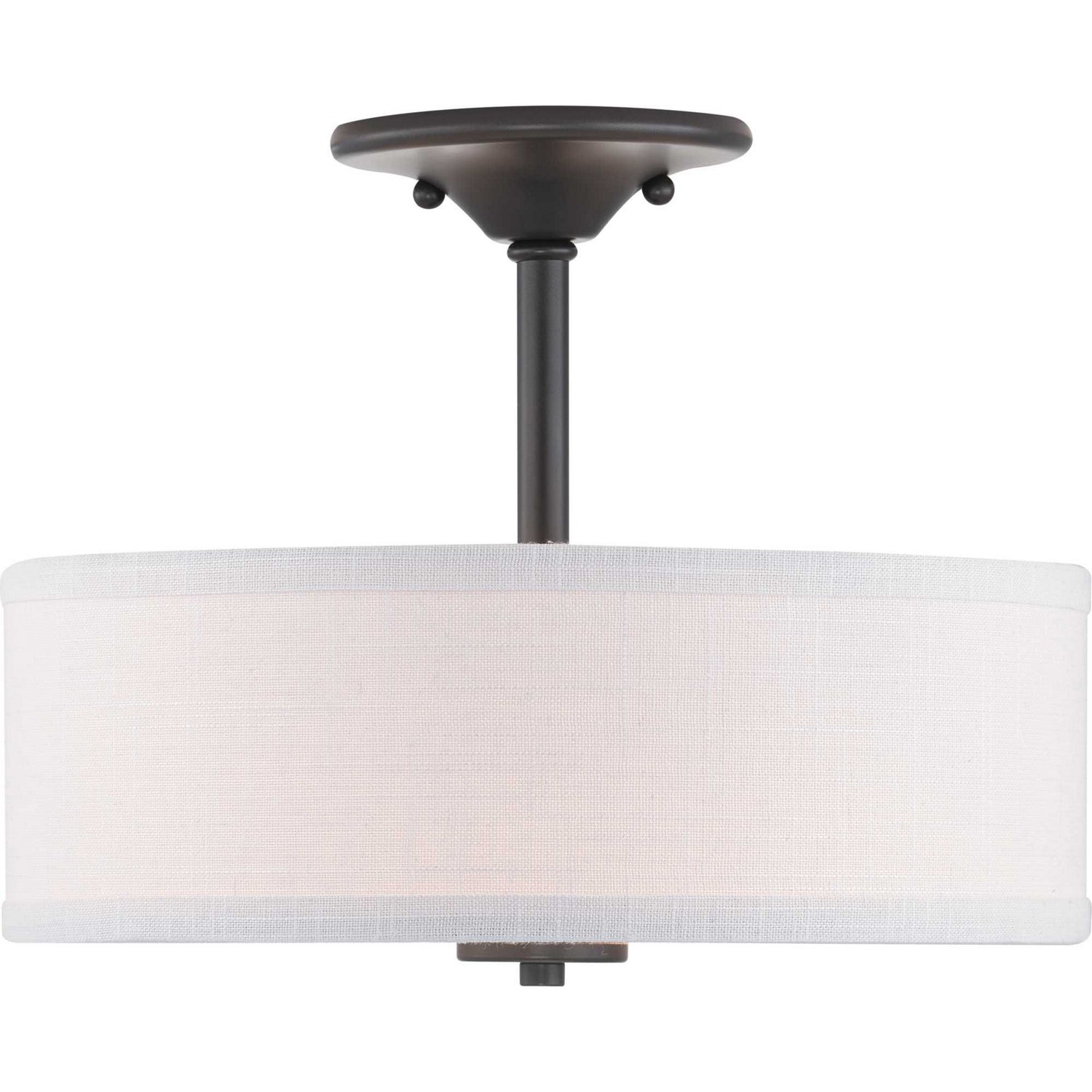 Progress Lighting - P350129-143 - Two Light Semi-Flush Mount - Inspire - Graphite