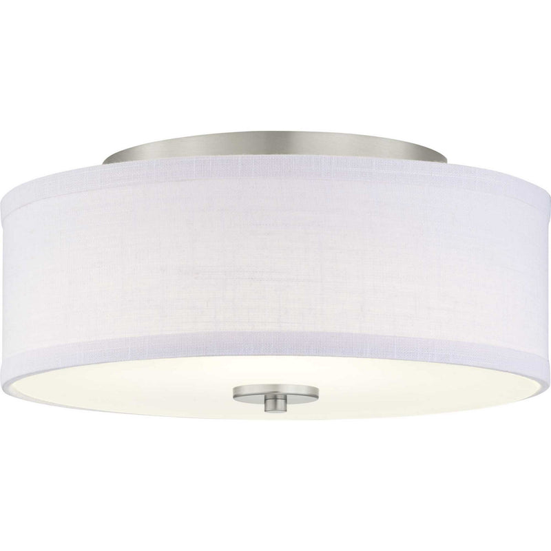 Progress Lighting - P350135-009-30 - LED Semi-Flush - Inspire Led - Brushed Nickel