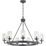 Progress Lighting - P400165-143 - Nine Light Chandelier - Gresham - Graphite