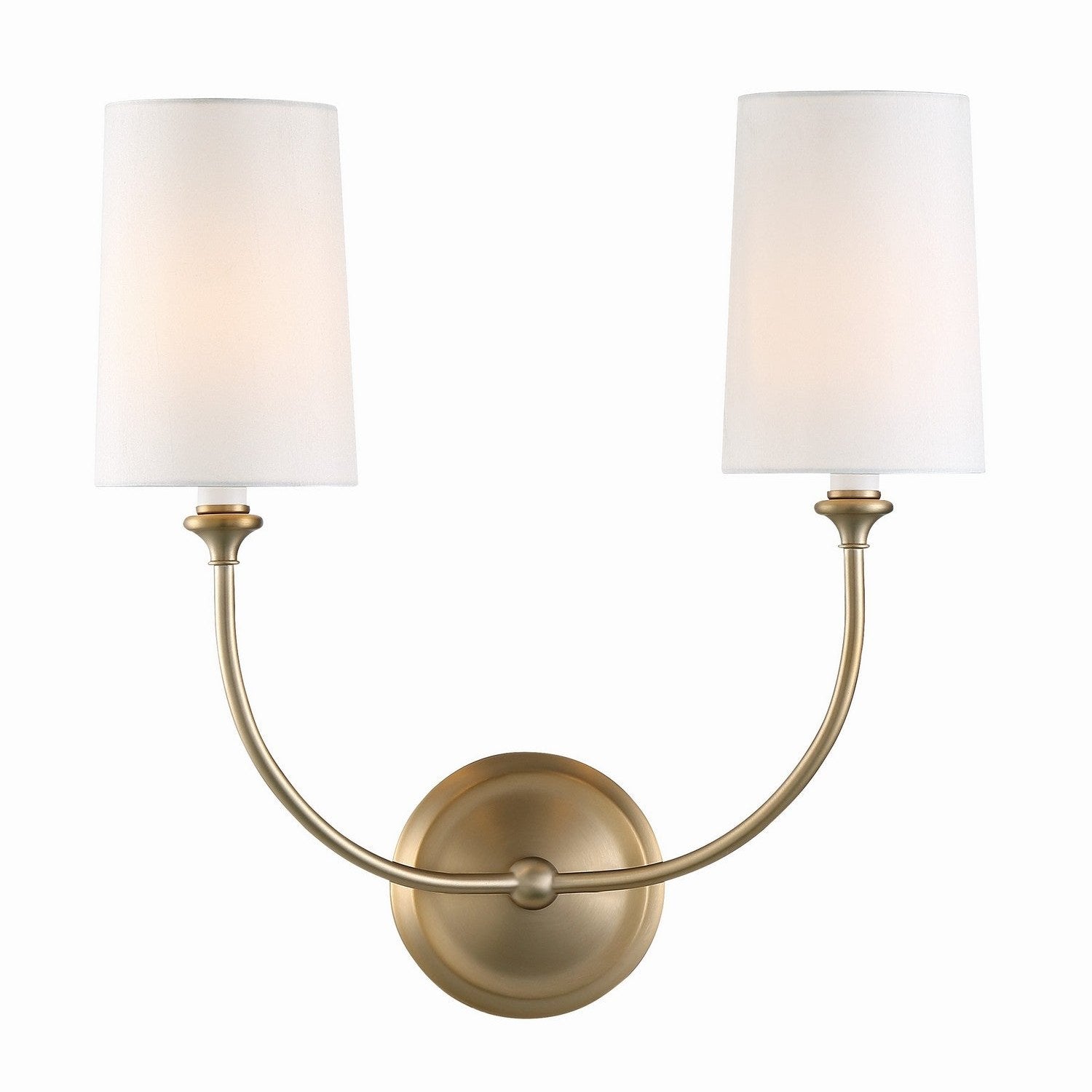 Crystorama - 2242-VG - Two Light Wall Sconce - Sylvan - Vibrant Gold