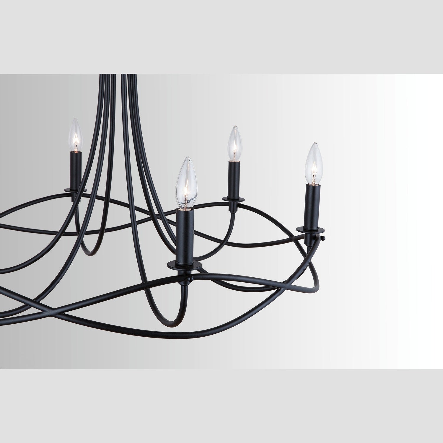 Capital Lighting - 431661MB - Six Light Chandelier - Sonnet - Matte Black