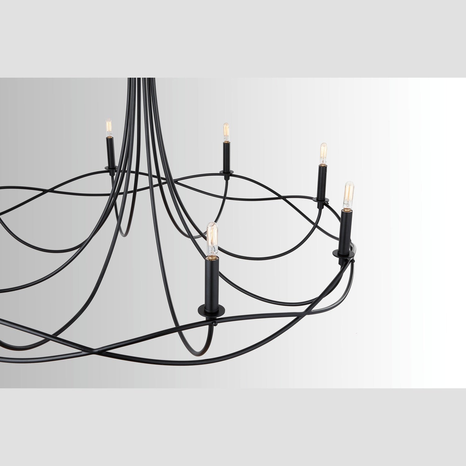 Capital Lighting - 431681MB - Eight Light Chandelier - Sonnet - Matte Black