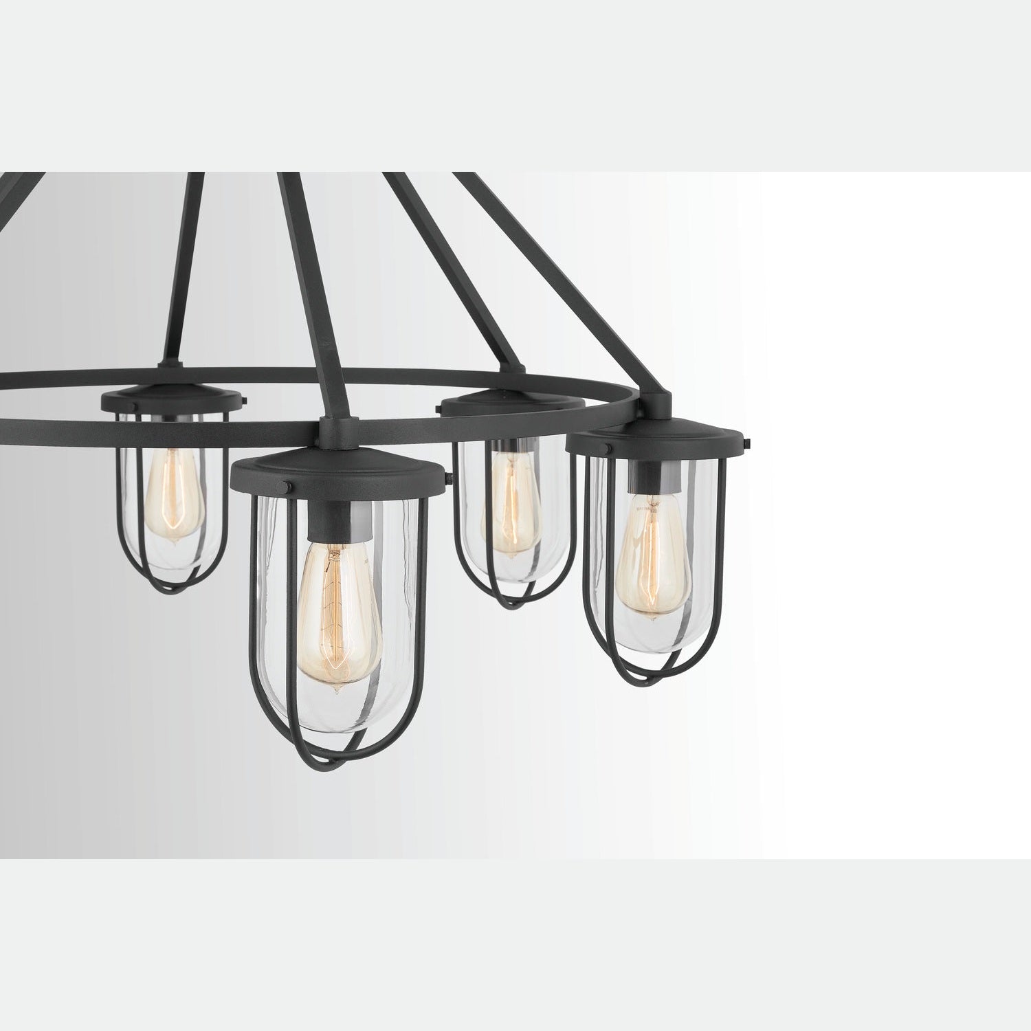 Capital Lighting - 934261BK - Six Light Chandelier - Corbin - Black