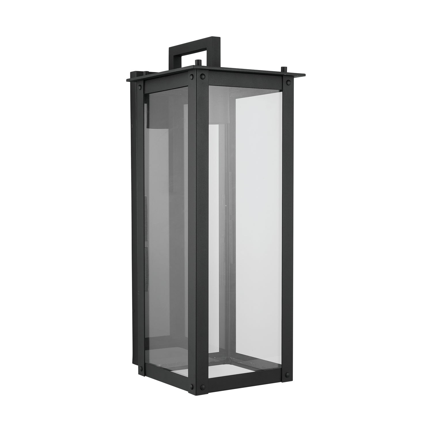 Capital Lighting - 934641BK-GL - One Light Outdoor Wall Lantern - Hunt - Black