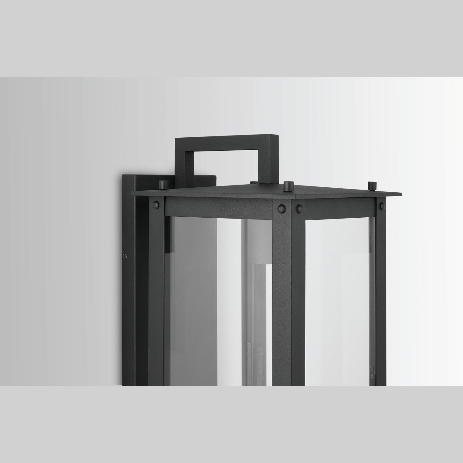 Capital Lighting - 934641BK-GL - One Light Outdoor Wall Lantern - Hunt - Black