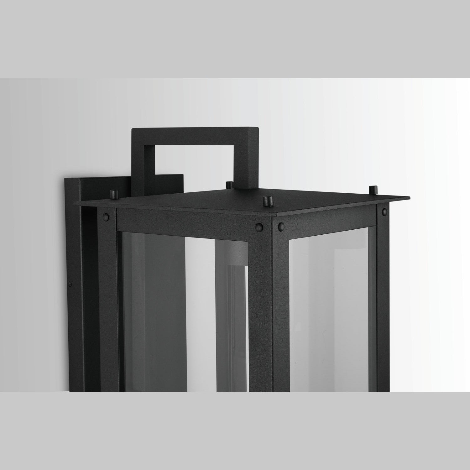 Capital Lighting - 934642BK-GL - One Light Outdoor Wall Lantern - Hunt - Black