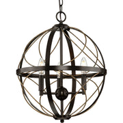 Progress Lighting - P500068-020 - Three Light Pendant - Brandywine - Antique Bronze