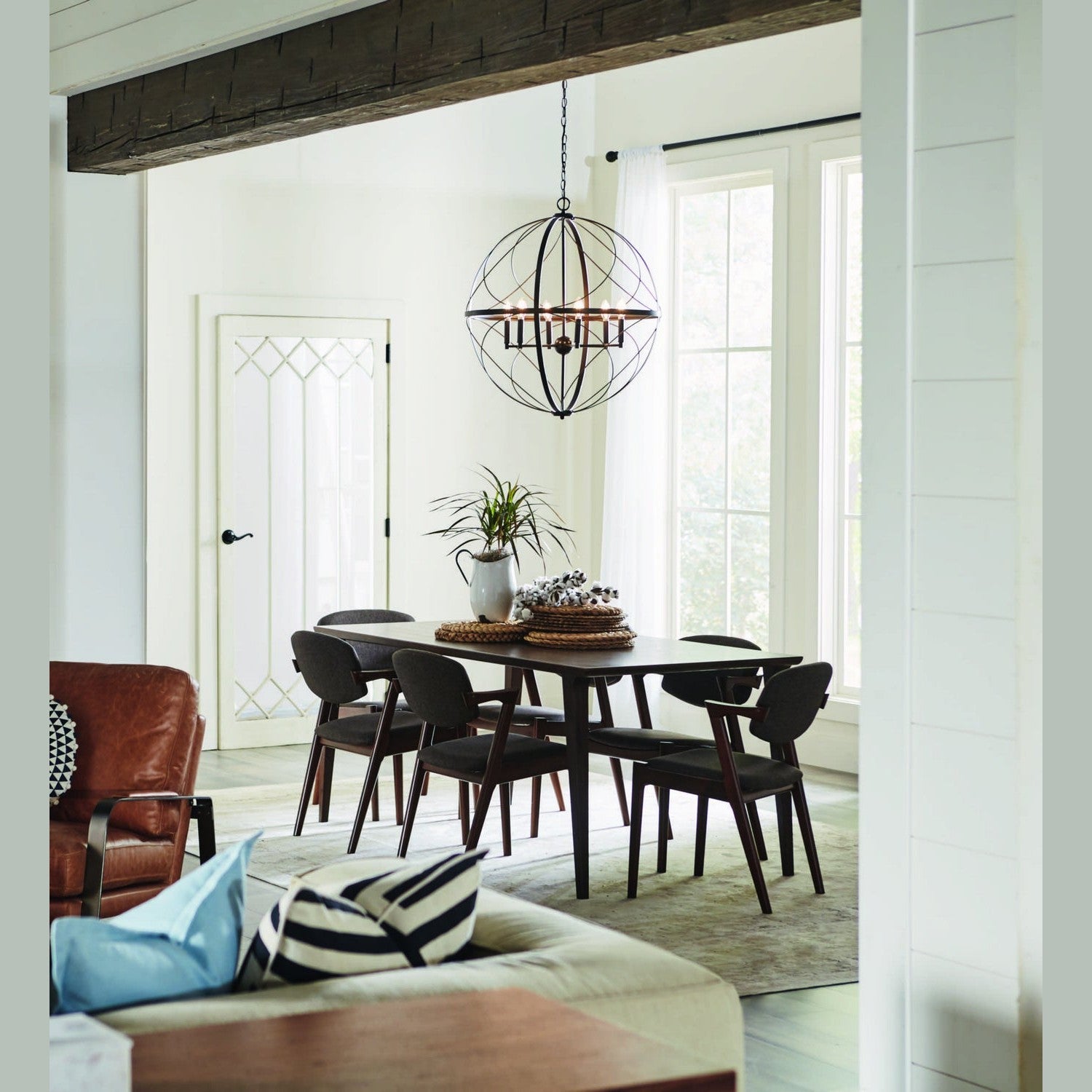 Progress Lighting - P500069-020 - Six Light Pendant - Brandywine - Antique Bronze