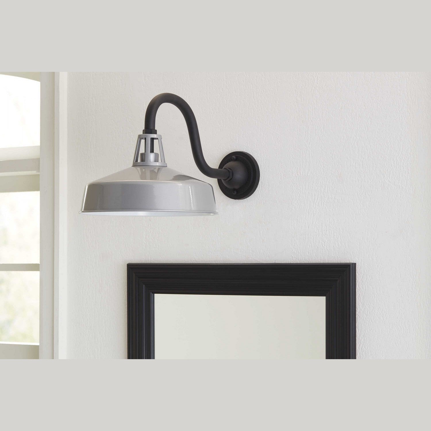 Progress Lighting - P560091-082 - One Light Wall Lantern - Cedar Springs - Metallic Gray