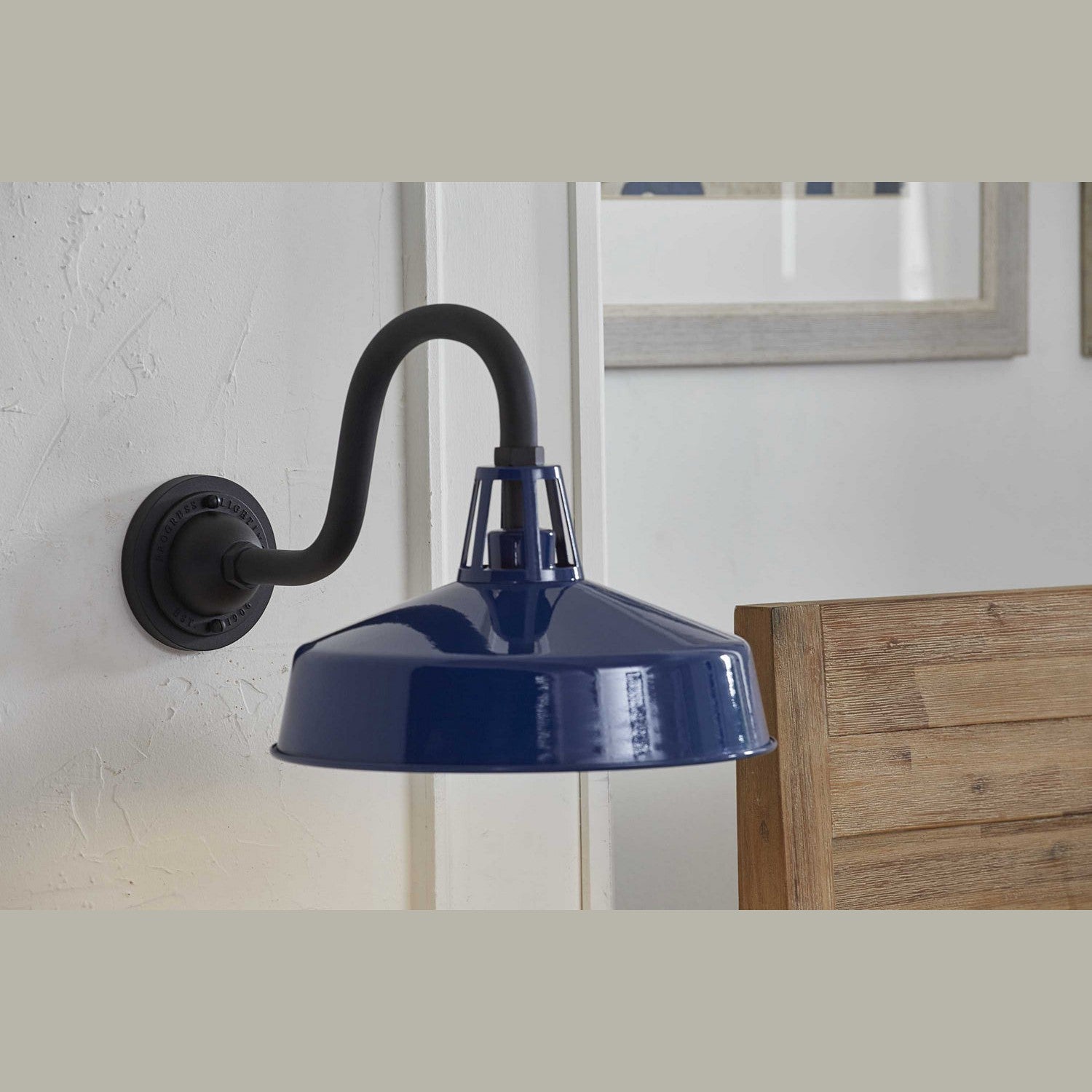 Progress Lighting - P560091-091 - One Light Wall Lantern - Cedar Springs - Navy