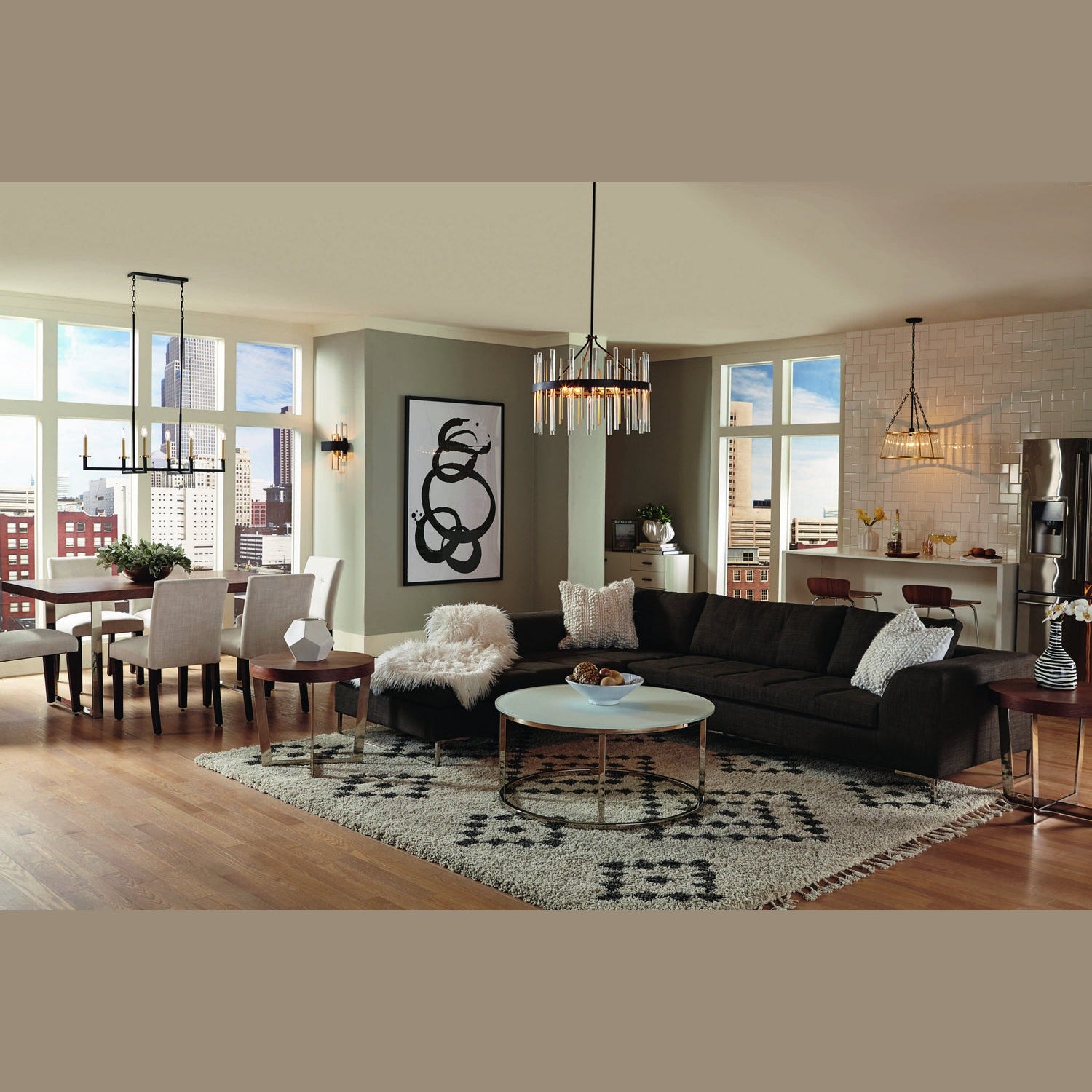 Progress Lighting - P710057-031 - Two Light Wall Sconce - Adagio - Black