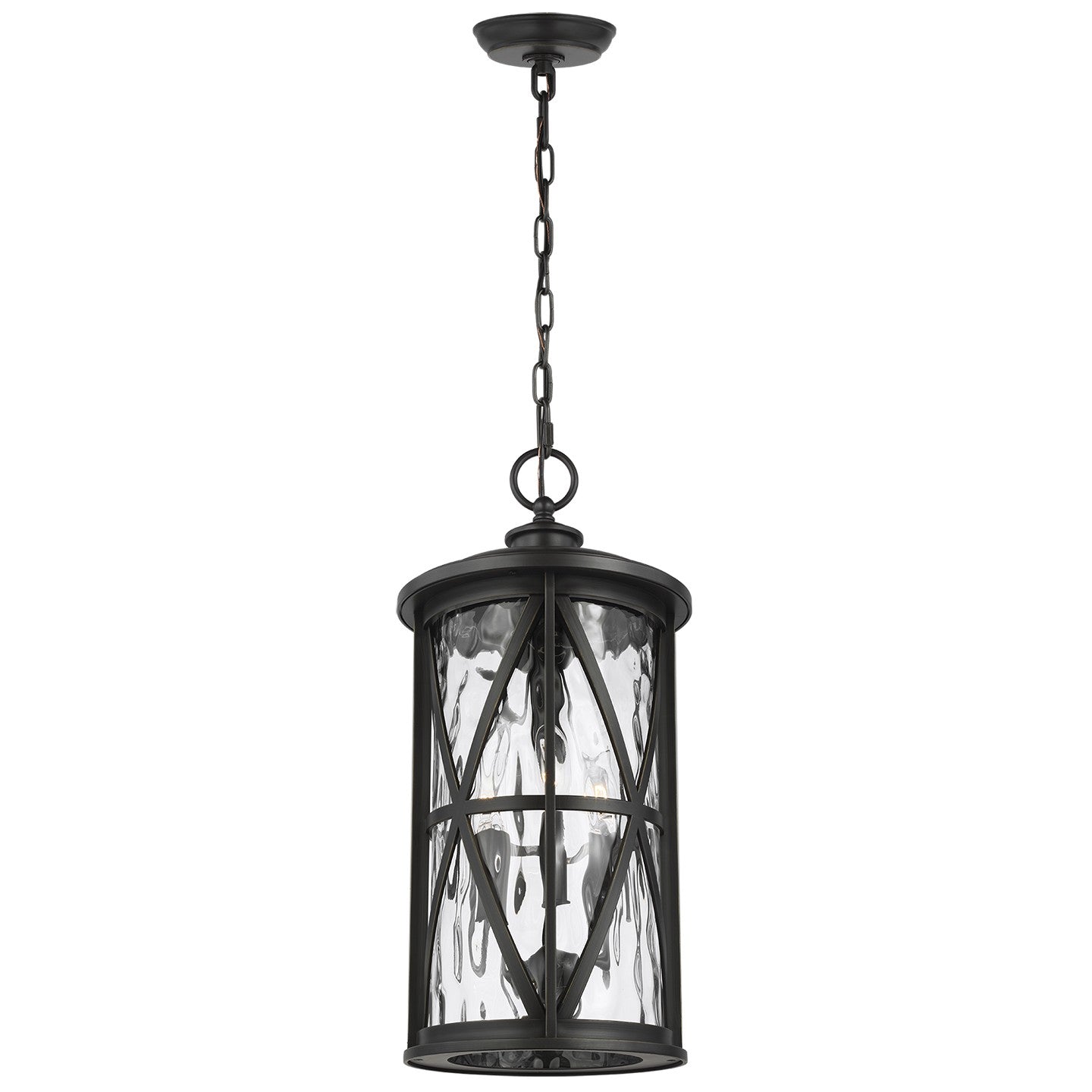 Generation Lighting - OL15209ANBZ - Three Light Outdoor Pendant - Millbrooke - Antique Bronze