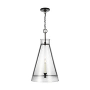 Visual Comfort Studio - CP1091AI - One Light Pendant - Keystone - Aged Iron
