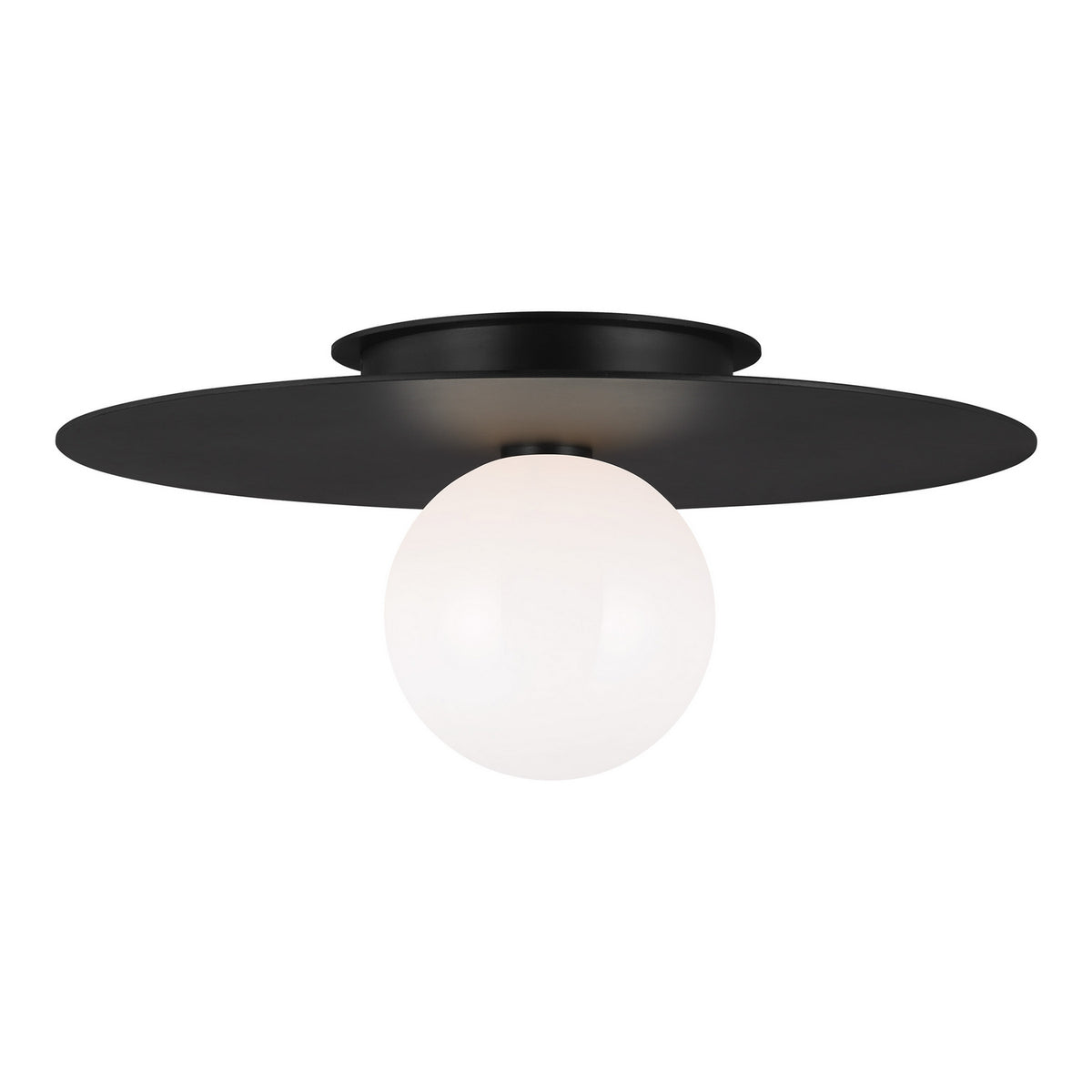 Visual Comfort Studio - KF1021MBK - One Light Flush Mount - Nodes - Midnight Black