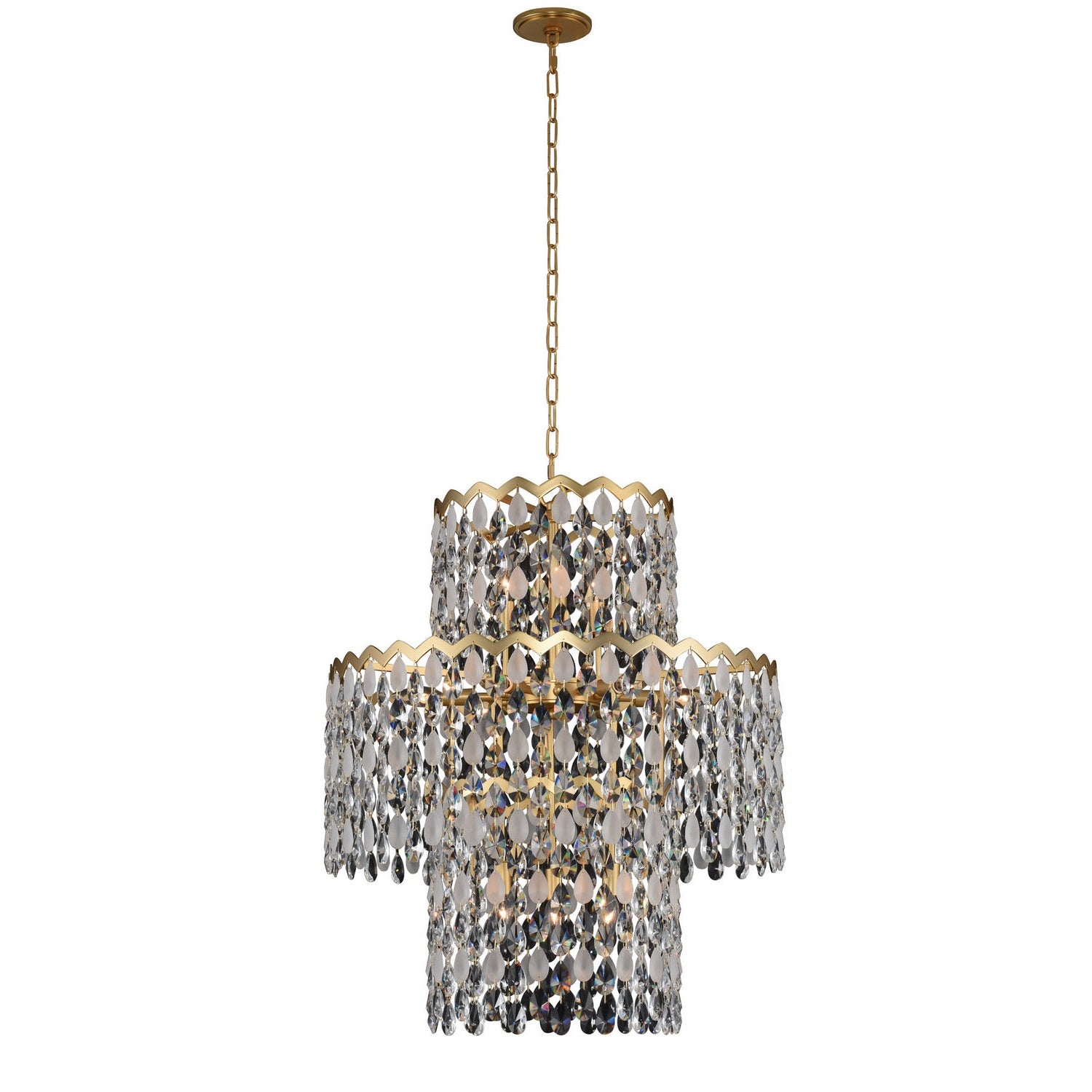 Allegri - 035951-003-FR001 - 12 Light Pendant - Caretta - Antique Brass