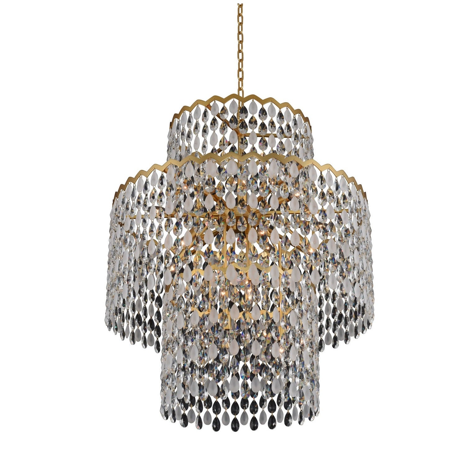 Allegri - 035952-003-FR001 - 21 Light Pendant - Caretta - Antique Brass