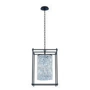 Allegri - 036150-052-FR001 - Four Light Foyer Pendant - Joni - Matte Black