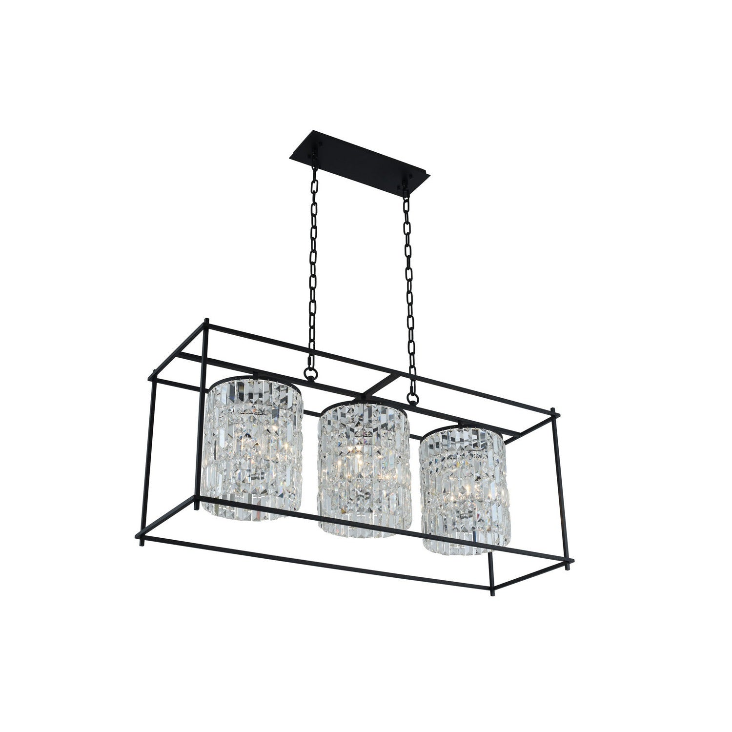 Allegri - 036160-052-FR001 - Nine Light Island Pendant - Joni - Matte Black