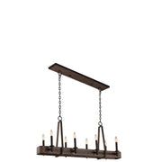 Kalco - 508961SZ - Eight Light Island Pendant - Duluth - Satin Bronze