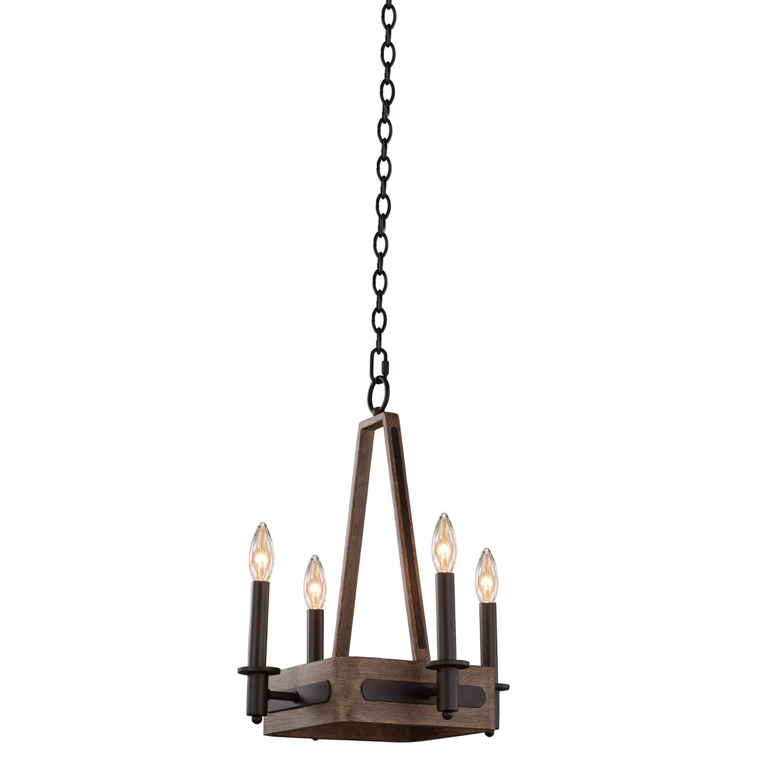 Kalco - 508970SZ - Four Light Chandelier - Duluth - Satin Bronze