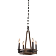 Kalco - 508970SZ - Four Light Chandelier - Duluth - Satin Bronze