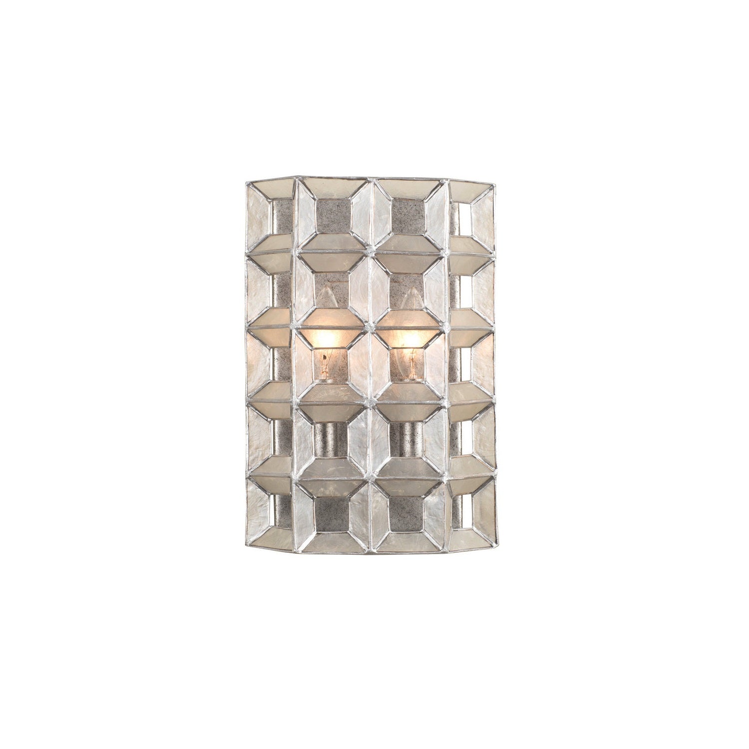 Kalco - 509120OSL - Two Light Wall Sconce - Prado - Oxidized Silver Leaf
