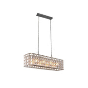 Kalco - 509160OSL - Eight Light Island Pendant - Prado - Oxidized Silver Leaf