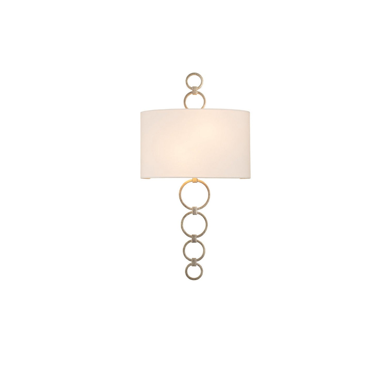 Kalco - 510620CSL - Two Light Wall Sconce - Carlyle - Champagne Silver Leaf