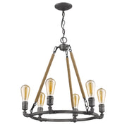 Acclaim Lighting - IN11325AGY - Six Light Chandelier - Grayson - Antique Gray