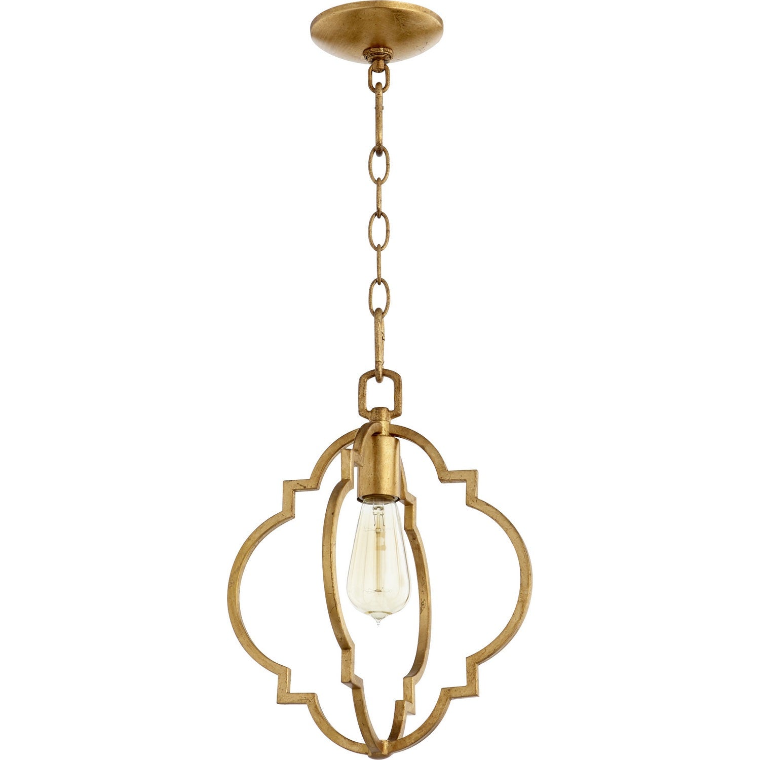 Quorum - 3842-74 - One Light Pendant - Dublin - Gold Leaf