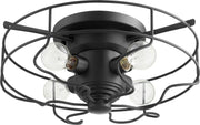 Quorum - 3905-17-69 - Four Light Ceiling Mount - 3905 Vintage Ceiling Mounts - Textured Black