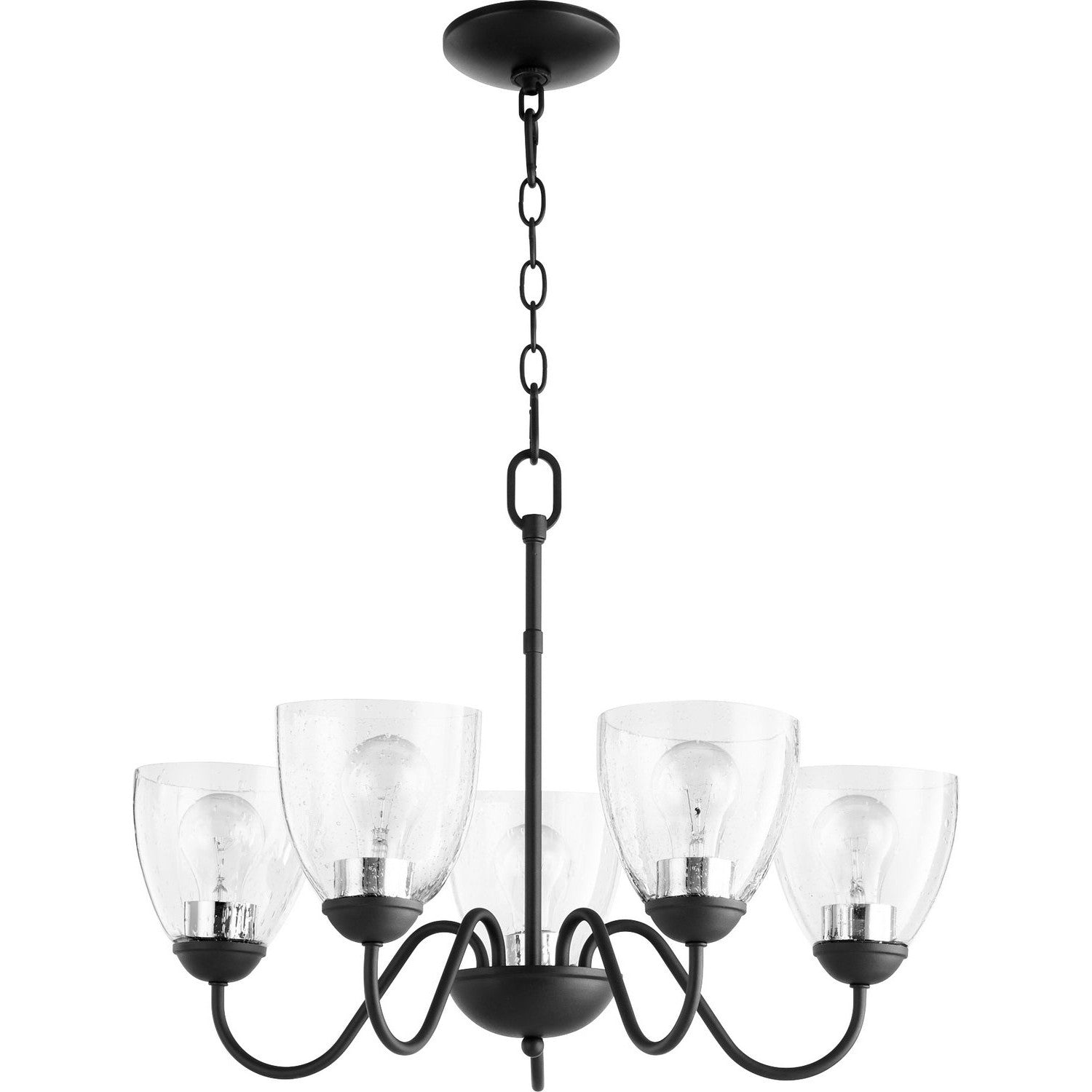 Quorum - 6041-5-69 - Five Light Chandelier - 6041 Chandeliers - Textured Black