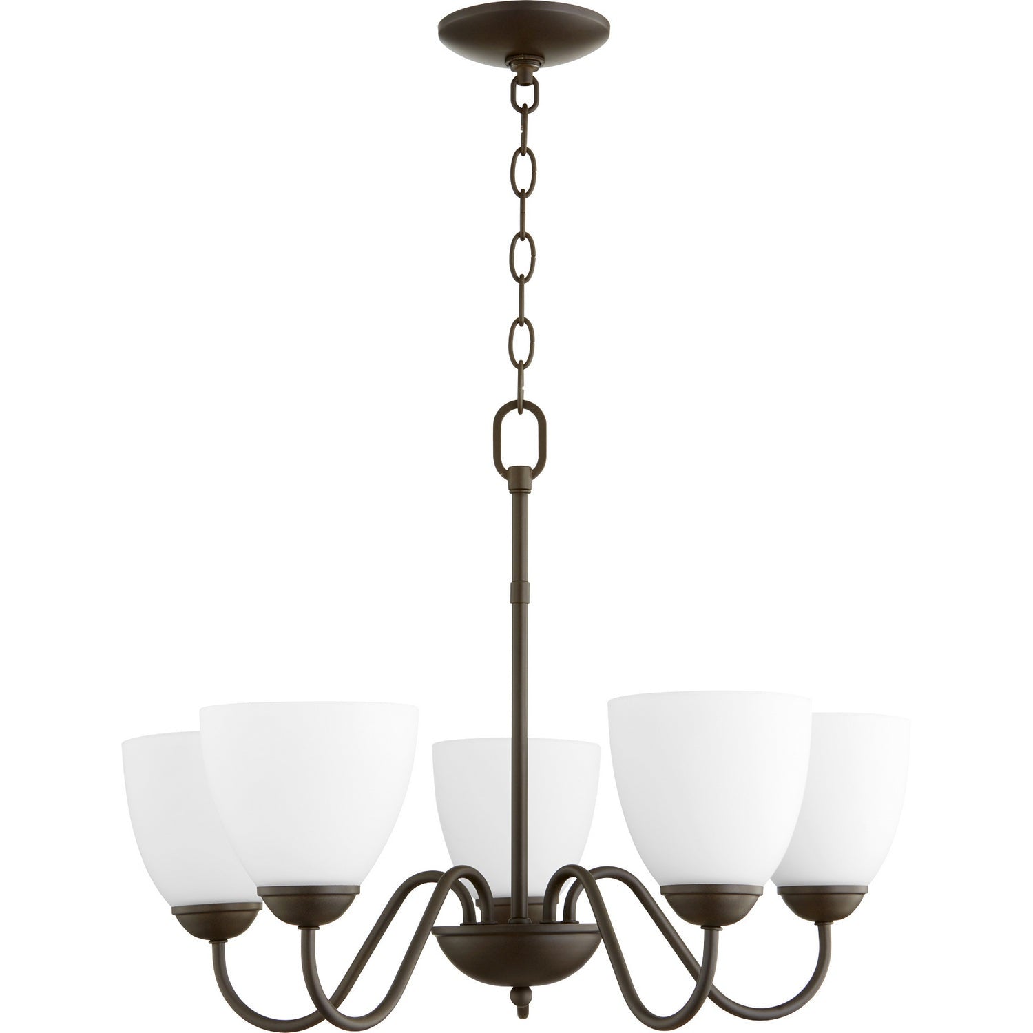Quorum - 6041-5-86 - Five Light Chandelier - 6041 Chandeliers - Oiled Bronze