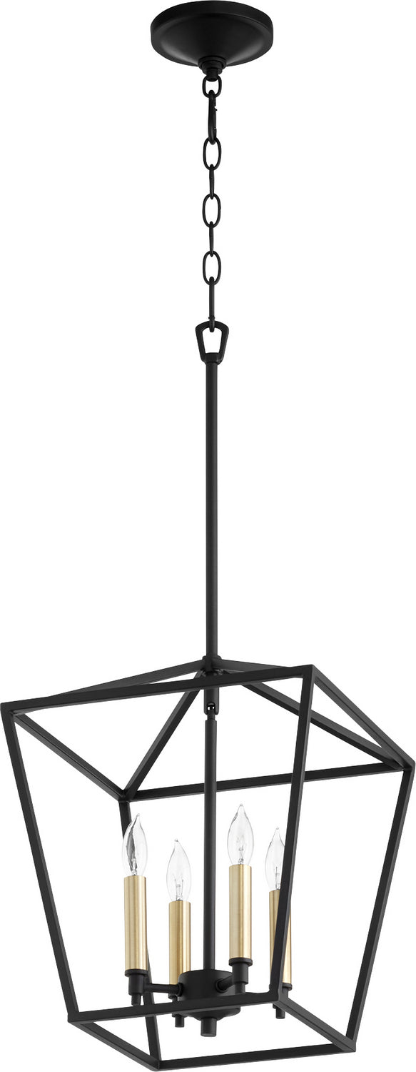 Quorum - 604-4-69 - Four Light Entry Pendant - Gabriel - Textured Black