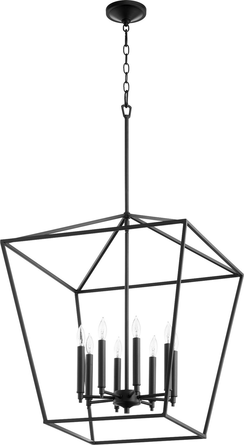 Quorum - 604-8-69 - Eight Light Entry Pendant - Gabriel - Textured Black