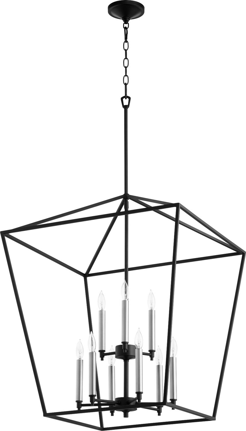 Quorum - 604-9-69 - Nine Light Entry Pendant - Gabriel - Textured Black