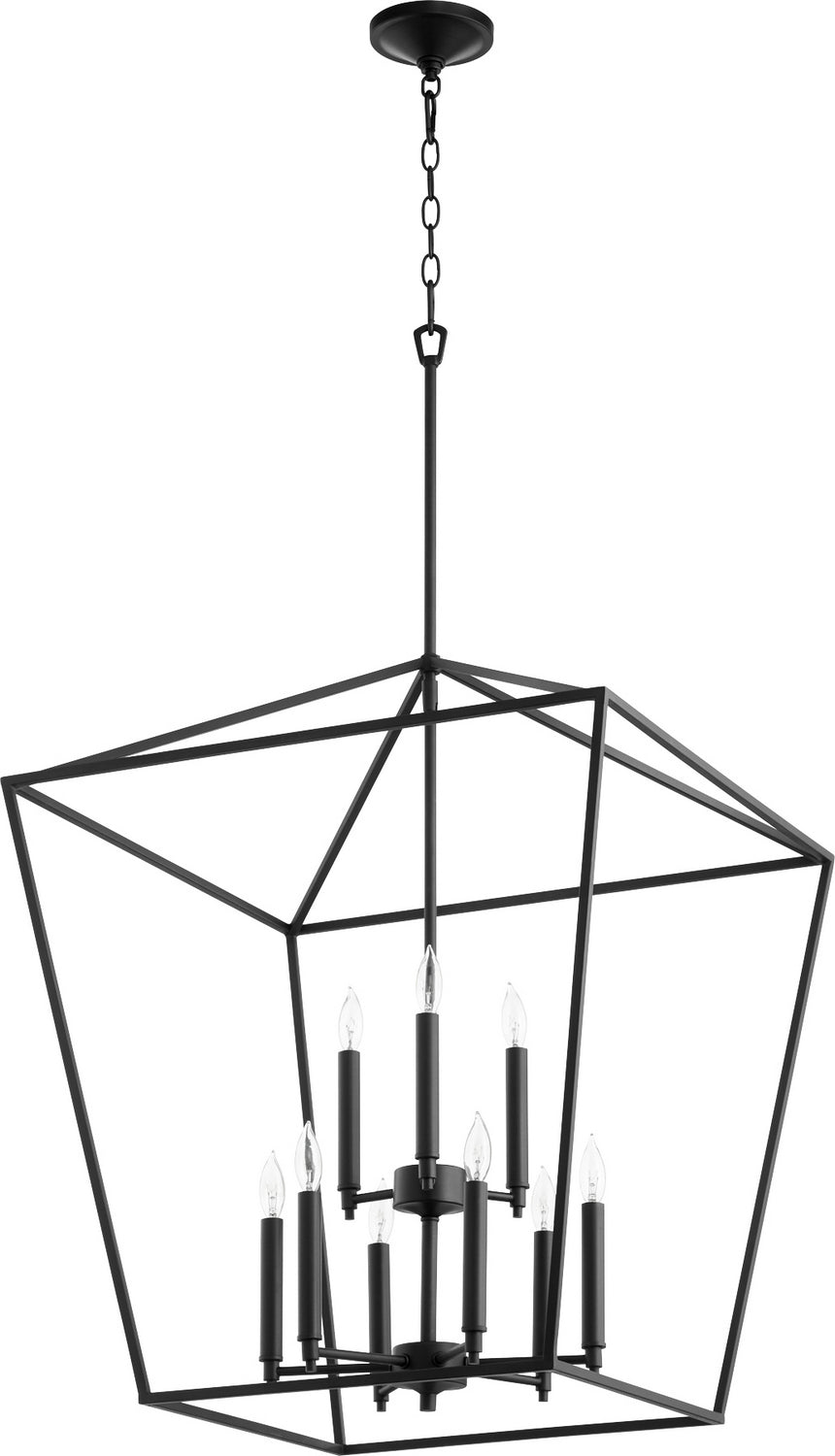 Quorum - 604-9-69 - Nine Light Entry Pendant - Gabriel - Textured Black