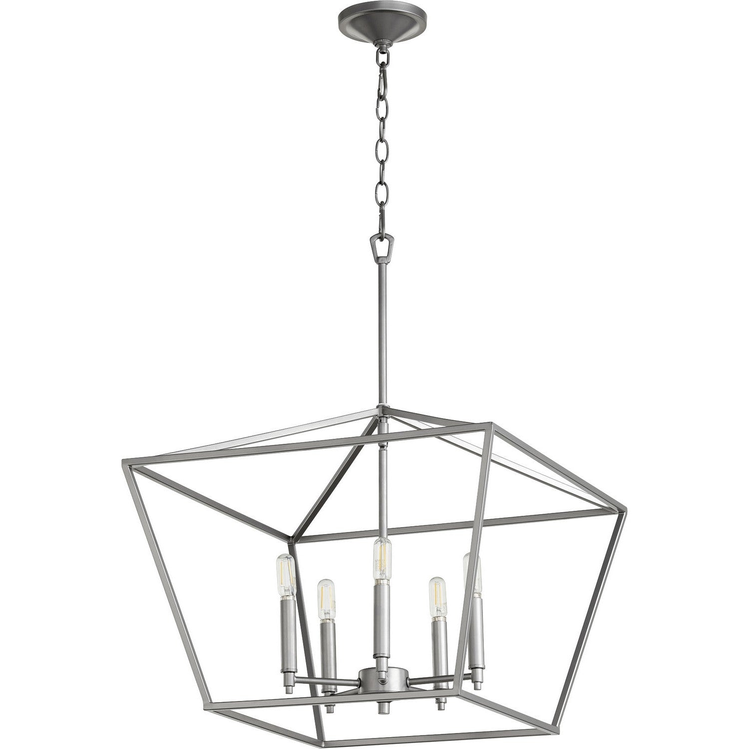 Quorum - 644-5-64 - Five Light Chandelier - Gabriel - Classic Nickel