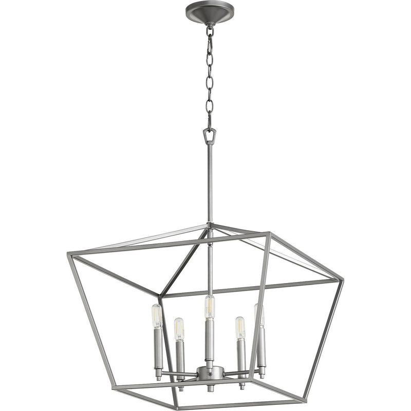 Quorum - 644-5-64 - Five Light Chandelier - Gabriel - Classic Nickel