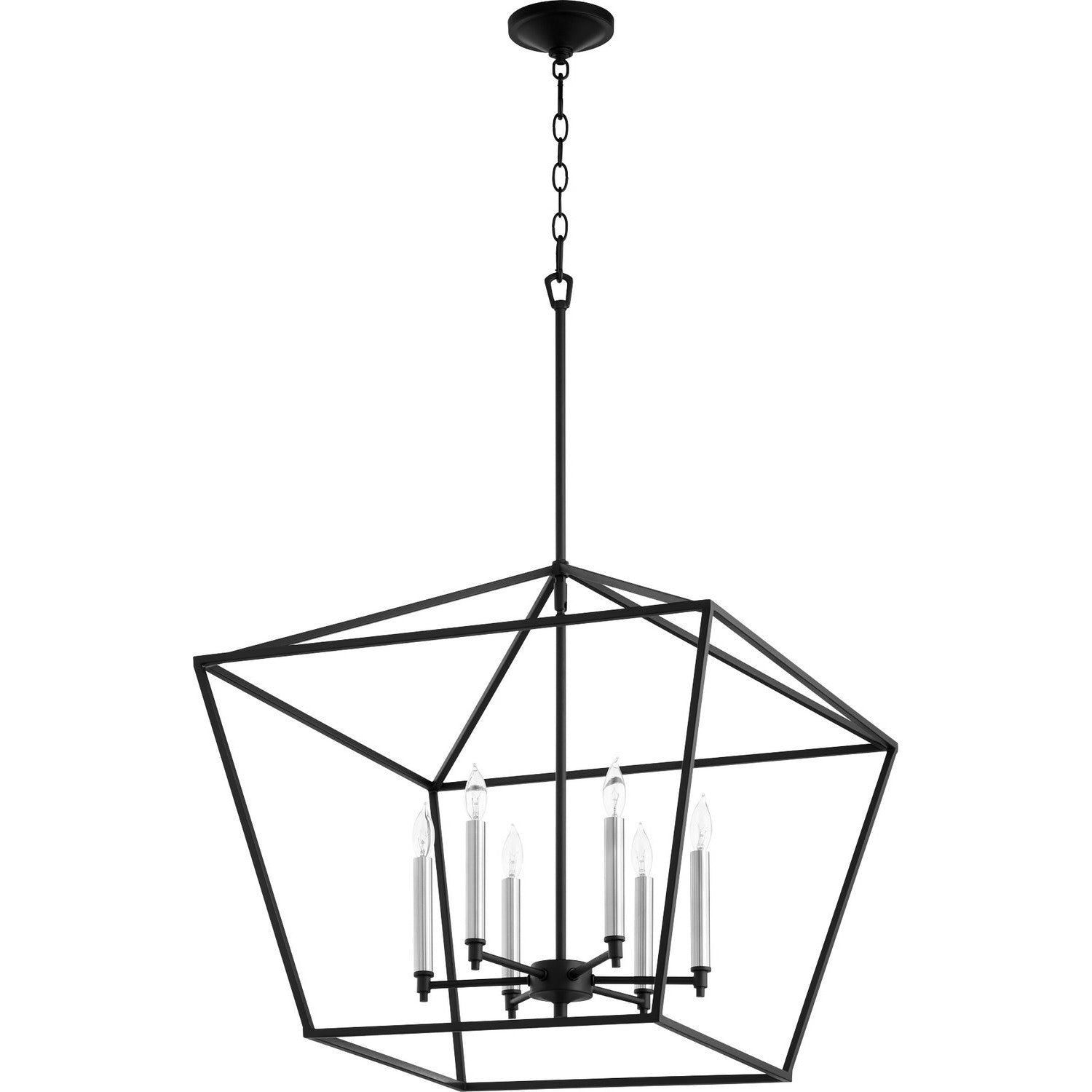 Quorum - 644-6-69 - Six Light Chandelier - Gabriel - Textured Black