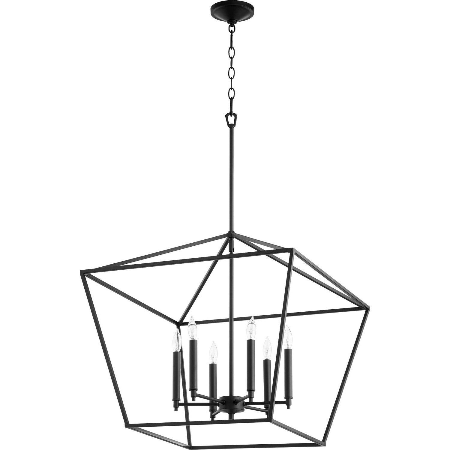 Quorum - 644-6-69 - Six Light Chandelier - Gabriel - Textured Black