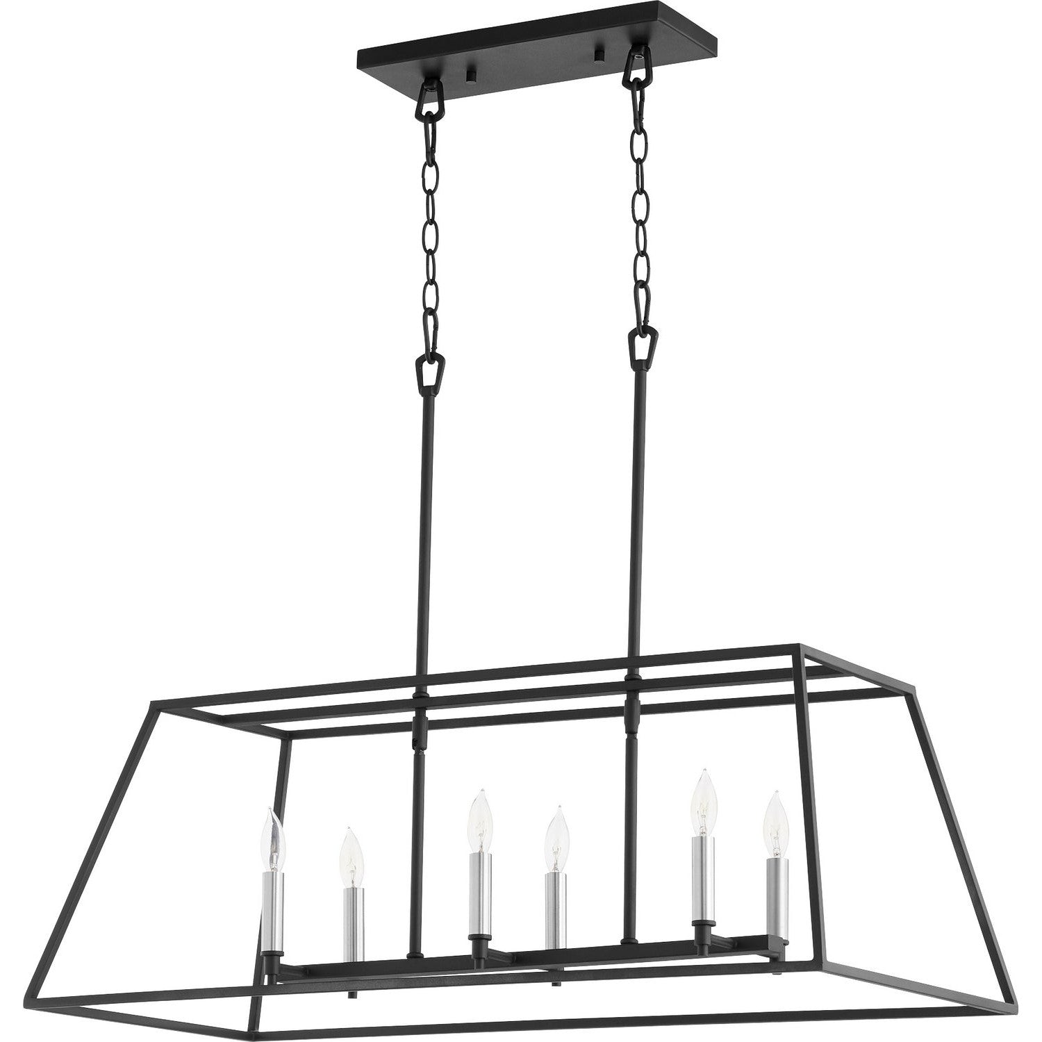 Quorum - 654-6-69 - Six Light Pendant - Gabriel - Textured Black
