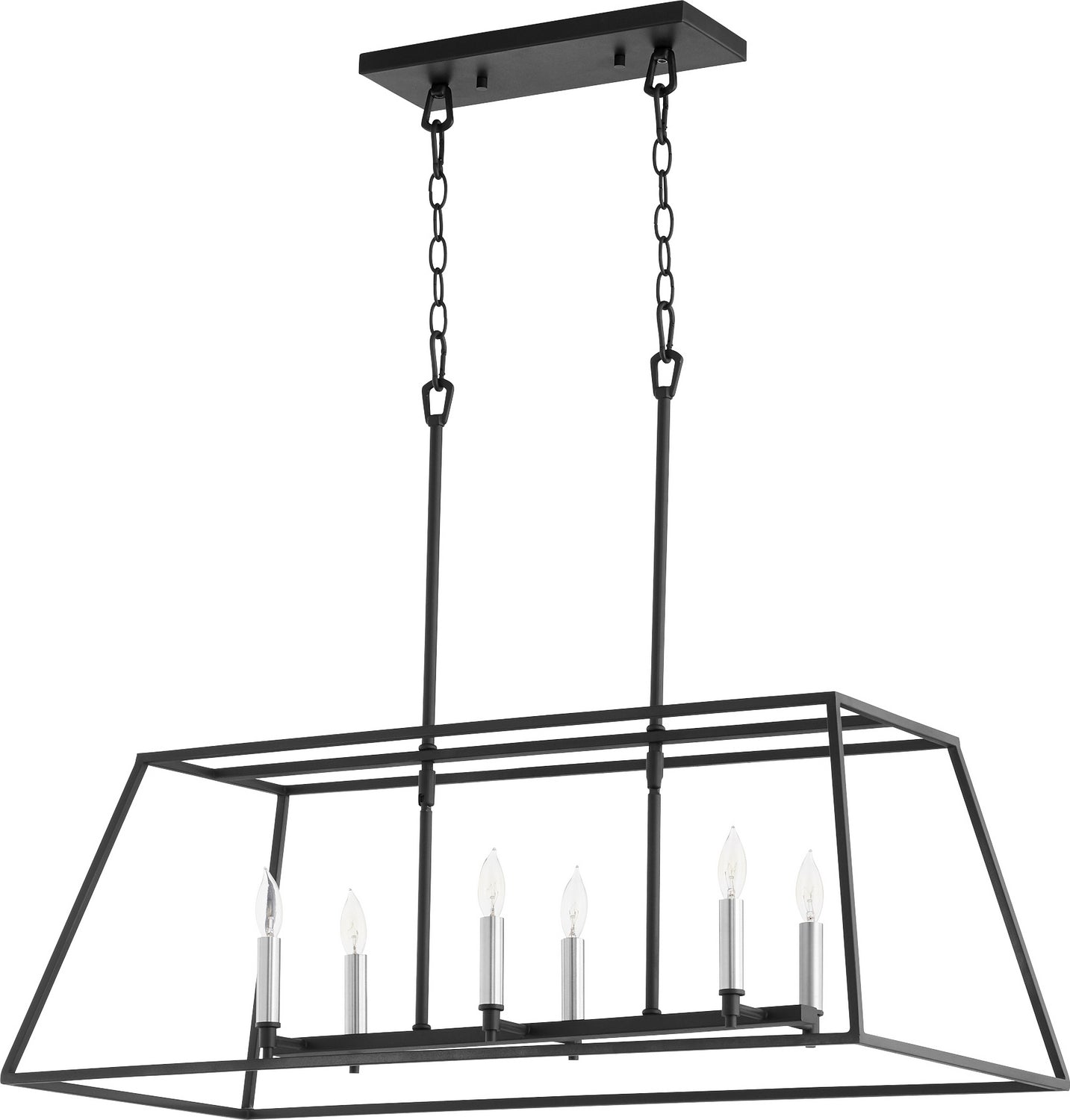 Quorum - 654-6-69 - Six Light Pendant - Gabriel - Textured Black