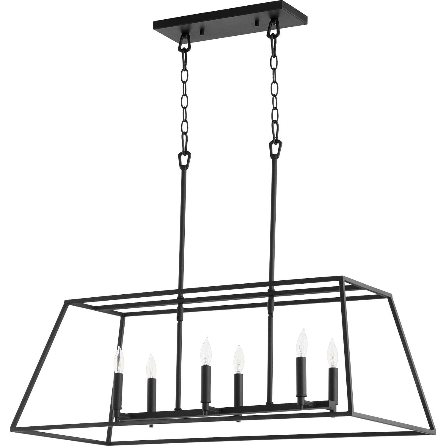 Quorum - 654-6-69 - Six Light Pendant - Gabriel - Textured Black