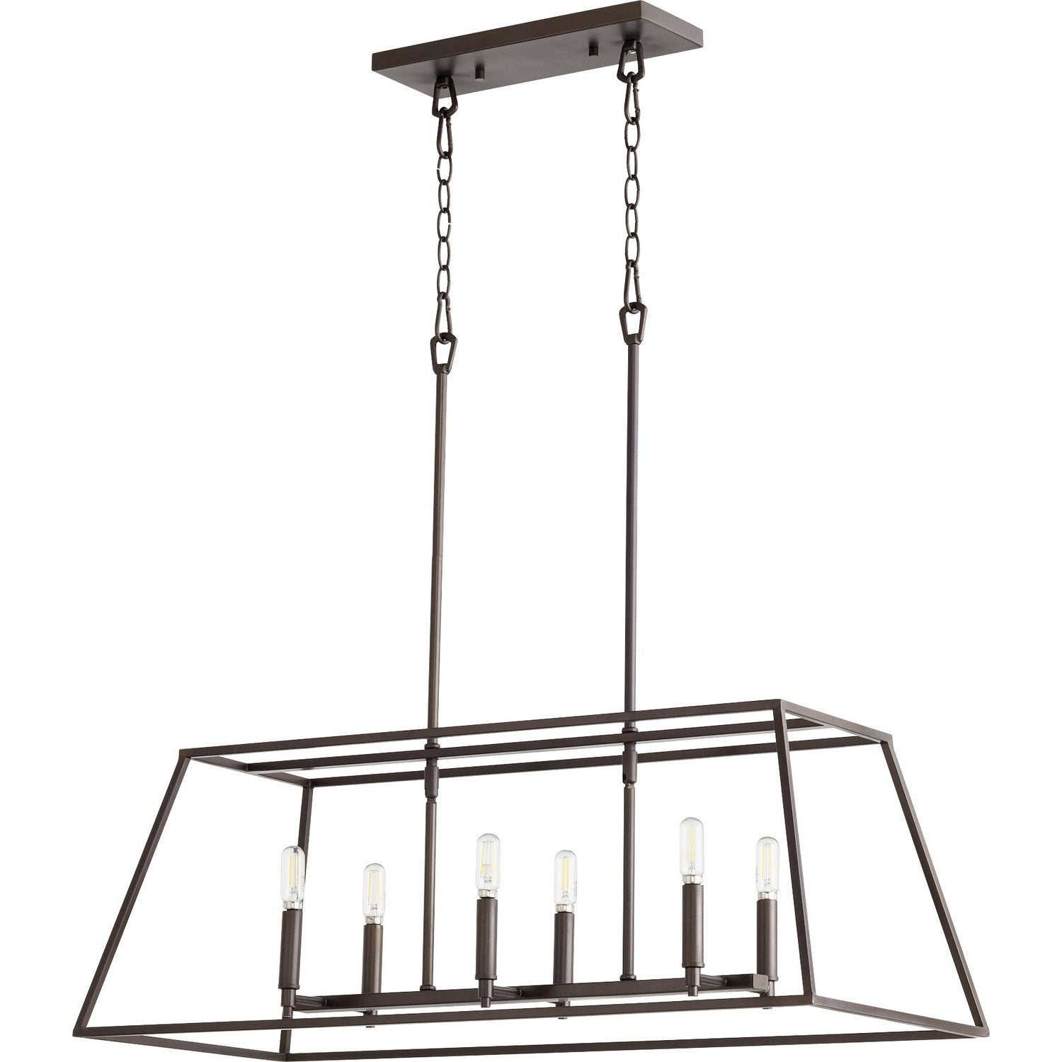 Quorum - 654-6-86 - Six Light Entry Pendant - Gabriel - Oiled Bronze