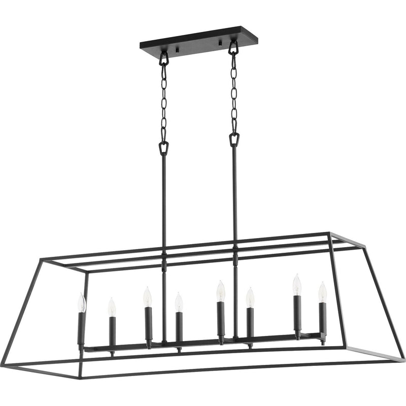 Quorum - 654-8-69 - Eight Light Pendant - Gabriel - Textured Black