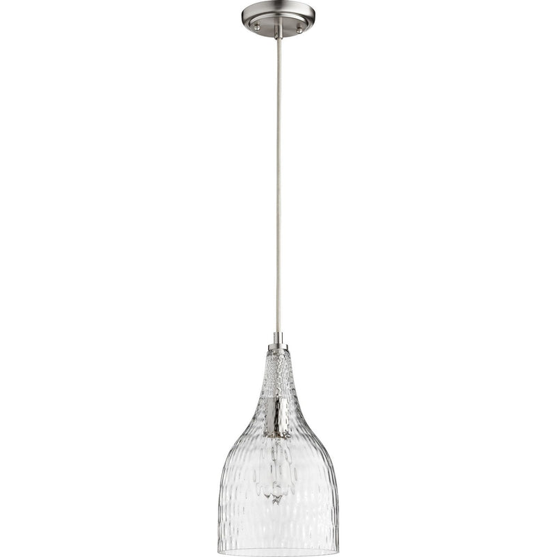 Quorum - 8042-65 - One Light Pendant - Satin Nickel