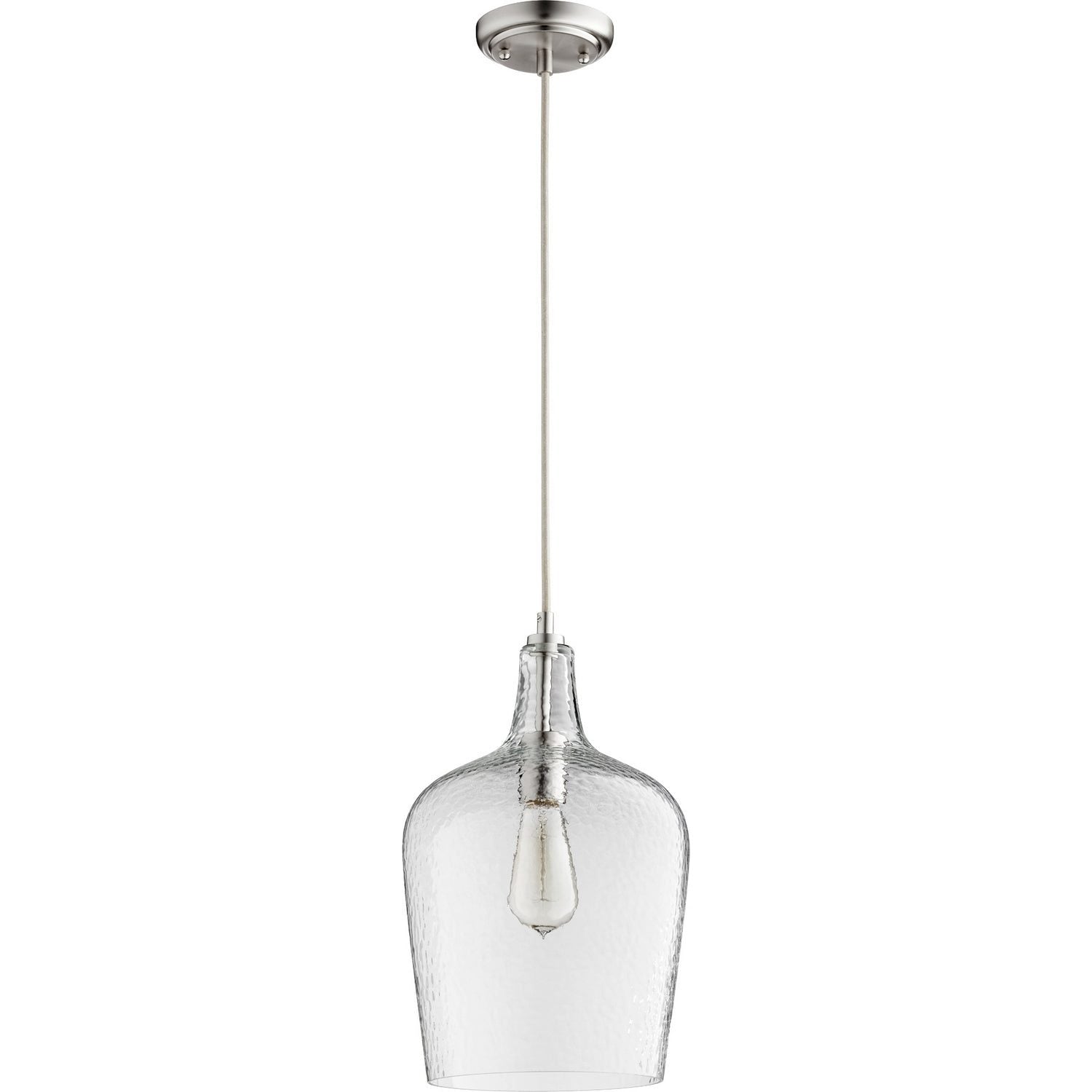 Quorum - 8043-65 - One Light Pendant - Satin Nickel