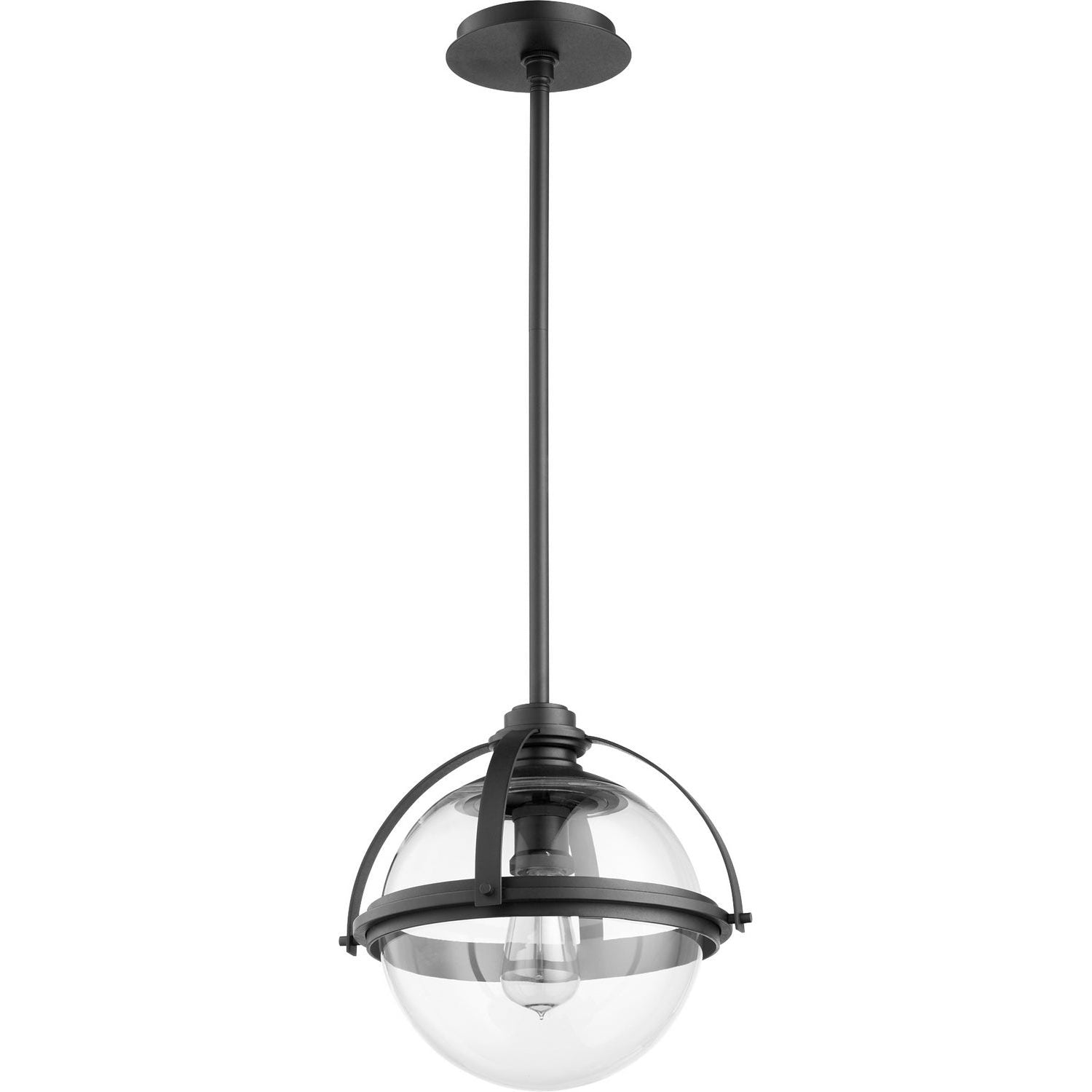 Quorum - 88-13-69 - One Light Pendant - Meridian Globe Pendants - Textured Black